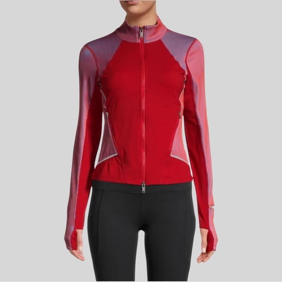 Free People Movement Hardio Cardio Track Jacket Womens Size XS Red Full Zip NEW - Picture 4 of 16